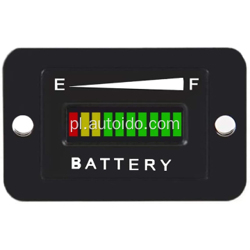 Wskaźnik pojemności baterii LED Naładowanie akumulatora i rozładowanie